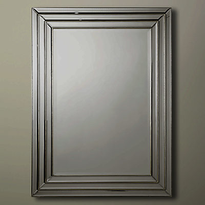 Chambery Rectangular Mirror, Pewter, 117 x 86cm